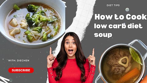 This keto vegetable soup is part of a low carb diet.