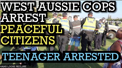 Peaceful Citizens Arrested - Perth , Western Australia