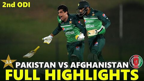 Pakistan vs Afghanistan 2nd ODI Match Full Highlights PAK vs AFG Today Full Match Highlights 2023