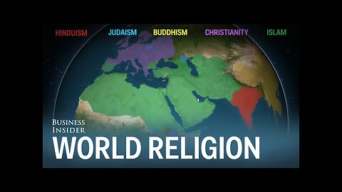 Animated map shows how religion spread around the world
