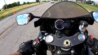 Just cruising. 2013 gsx r750 / 2020 honda rebel 500