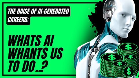 THE RAISE OF Ai-GENERATED CAREERS |Whats AI whants us to do..?