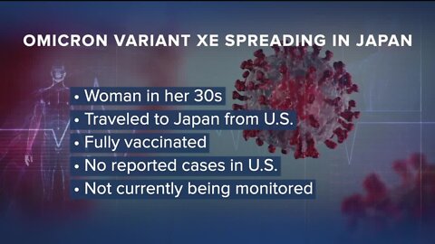 First omicron XE subvariant detected in Japan