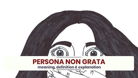 What is PERSONA NON GRATA?