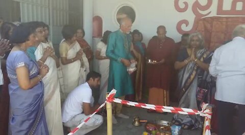 SOUTH AFRICA - Cape Town - Sri Siva Aalayam 40th Anniversary celebrations and sod turning in Athlone (cell phones videos) (3n6)