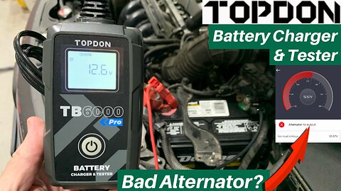 TOPDON TB6000 Pro Battery Charger & Tester