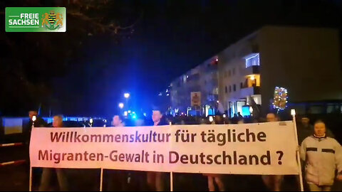 🇩🇪 13.12. Dresden - Hunderte Demonstranten ziehen zum Haus von Ministerpräsident Kretschmer!