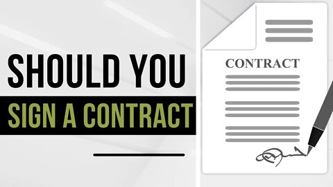 A contract can save your home!