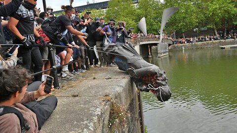 Slave Trader Statue Thrown Into River In UK