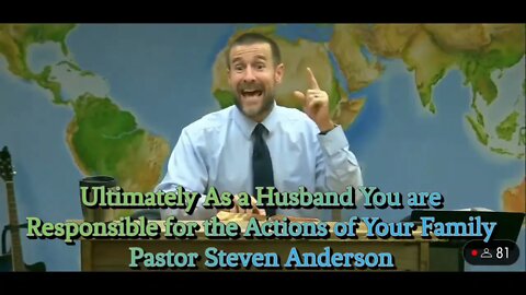 Ultimately As a Husband You are Responsible for The Actions of Your Family | Pastor S. Anderson