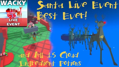 AndersonPlays Roblox Wacky Wizards 🎅LIVE EVENT🎅 Christmas 2021 | Cloud Ingredient Potions