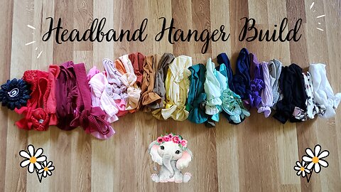 Building a Headband/Bow Holder for Girls