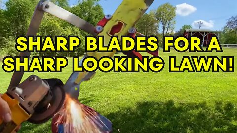 Mower Blade Sharpening and Balancing With a Couple Cool Tools