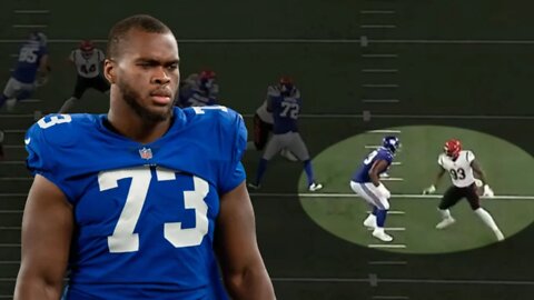 Evan Neal Pass Blocking Highlights | Giants