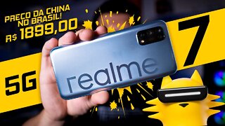 REALME 7 5G! O SMARTPHONE MAIS BARATO com 5G do BRASIL! Unboxing e Primeiras Impressões!