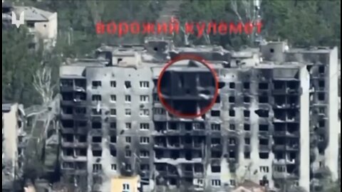 Ukraine war combat footage : WAGNER GROUP PMC machine gunner discovered and sent to WALHALLA