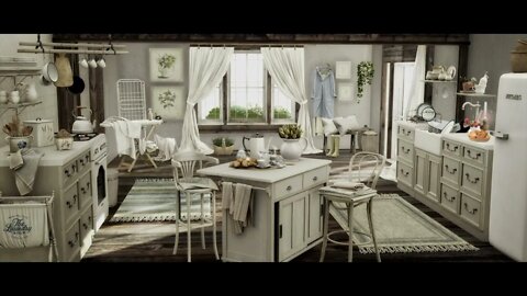 A Spring Day in Grandma's Kitchen Ambience