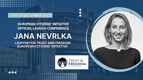 Speech of JANA NEVRLKA, lawyer for the initiative at Official Launch of Trust and Freedom initiative