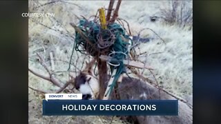 Wildlife getting tangled in decorations