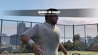 jogando tênis com a gata #gta gtarp gta5 gta online {vamos quem ganha}