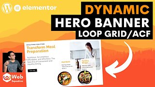 Dynamic Hero Banner with Loop Gird and ACF Advanced Custom Fields - Elementor Pro Wordpress Tutorial