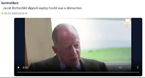 JACOB ROTHHSCHILD SLIPPED SAYING COVID WAS A DISTRACTION.