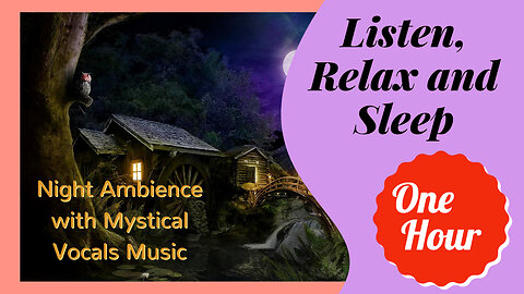 Relaxing Music | Night Ambience | Enchanted Forest Music and Mystical Vocals |
