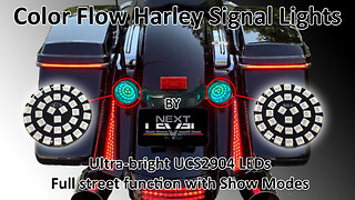 Enhance Your Ride with Color Flow Harley Signal Lights!