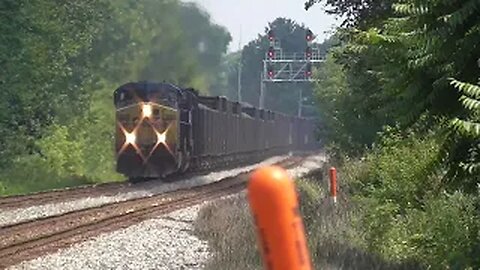 CSX B157 Loaded Coke Express Train from Sterling, Ohio August 11, 2023