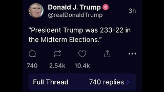 Trump 233 to 22 in midterm elections! Good job!