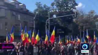 Thousands take to streets in Moldova demanding resignation of pro-West govt.