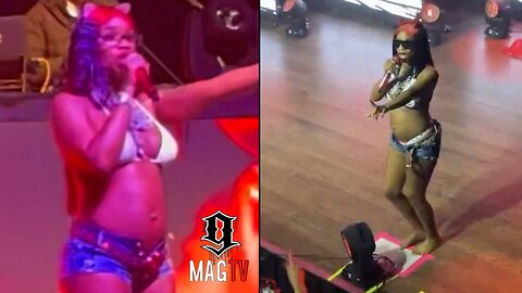 Sexyy Red Performs Wit Her New Found Baby Bump In New York! 👶🏽