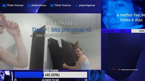 Mãe do streamer se assusta com bits