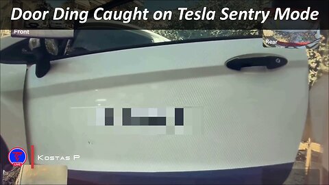 Door Ding Caught on Tesla Sentry Mode | Teslcam Live