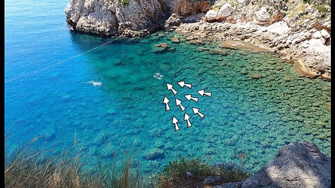 You won't believe it if you don't see it. Crystal clear water in Croatia.
