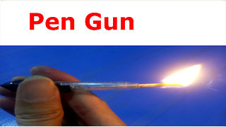 How to make a Powerful Pen g.u.n - Homemade gun