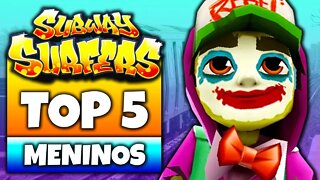 Top 5 Personagens Meninos do Subway Surfers em 2019