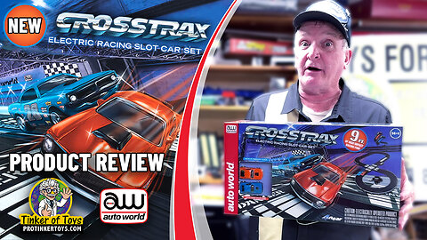 Get Started with Slot Car Racing - CrossTrax Road Course 9' Slot Car Set SRS351 Auto World Review