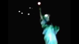UFO near the Statue of Liberty