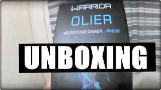 Unboxing Microfone Warrior Olier ph255 + teste de áudio