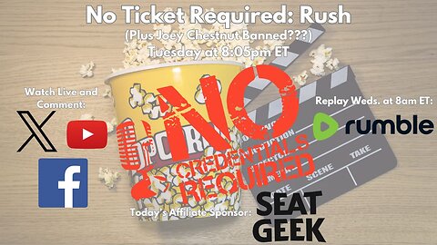 No Ticket Required: "Rush" Review (Plus Joey Chestnut Banned???)