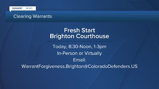 Adams/Broomfield DA's Fresh Start today can help you clear arrest warrant