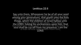 Leviticus Chapter 22