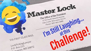 [1418] Master Lock Sent Me a Challenge… Kinda.