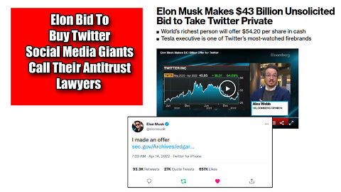 BREAKING Elon Musk Makes Offer To Buy Twitter
