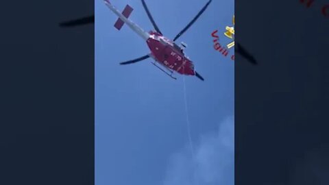 SEA RESCUE OPERATION: AID BY THE FIREFIGHTERS ON A FERRY