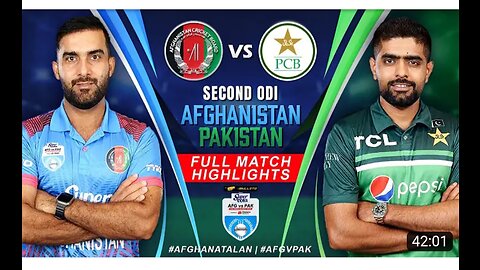 Pakistan vs Afghanistan full match 2nd odi