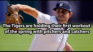 The Tigers are holding their first workout of the spring with pitchers and catchers