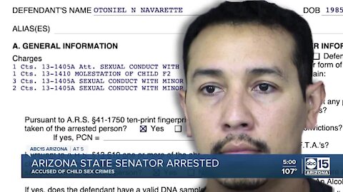 Arizona Senator Tony Navarrete arrested on child sex crimes