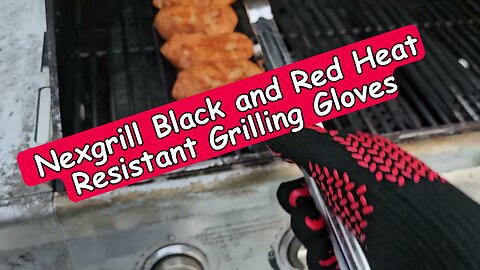 Nexgrill Black and Red Heat Resistant Grilling Glove, Quick Review